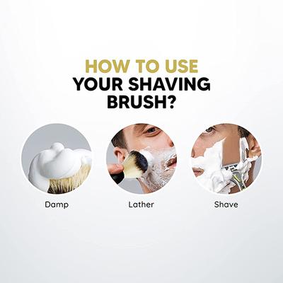 LetsShave Shaving Brush - Black - Shavers