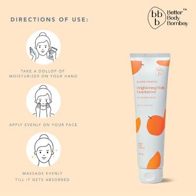 BBB Better Body Bombay Brightening Daily Moisturizer- Blood Orange 100 ml - Face Moisturizers