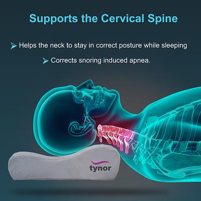 Tynor Contoured Cervical Pillow - Grey (One Size Fits All) (B 19) - Pads And Pillows