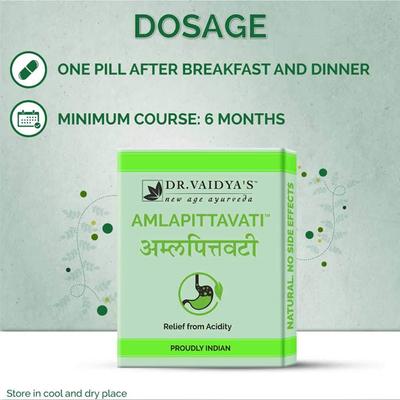 Dr. Vaidya's Amlapittavati Pills (Pack of 3 x 24's) - Speciality Medicines