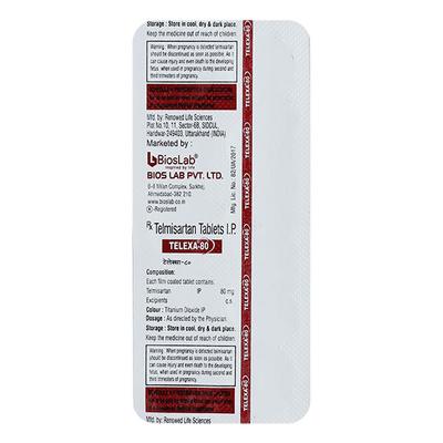 TELEXA 80 Tablet 10's - Hypertension-Ang