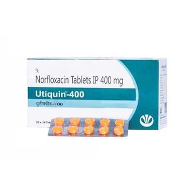 UTIQUIN 400mg Tablet 10's - Bacterial Infections-Qui