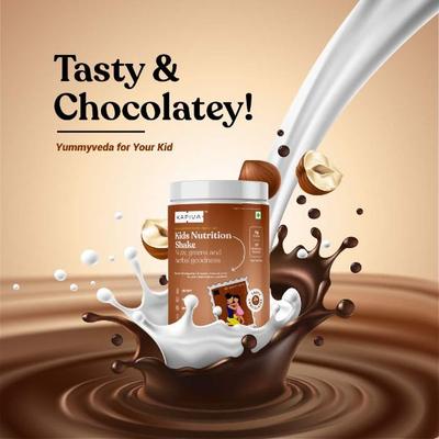 Kapiva Kids Nutrition Shake Powder - Tasty Chocolate (2-7 yrs) 400 gm - Health Products