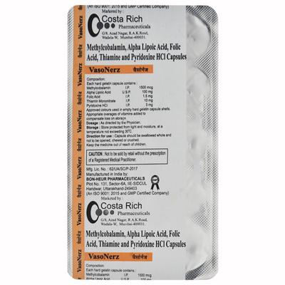VASONERZ Capsule 10's - Supplements-Vam