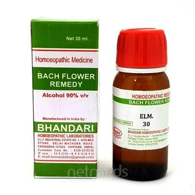 Bhandari Bach Flower Elm 30 Liquid 30 ml - Bach Flower