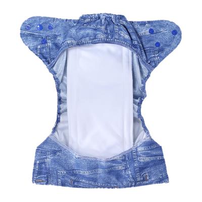 Bumberry Reusable Diaper Cover with 1 Wet Free Insert - Jeans - Diapers & Wipes