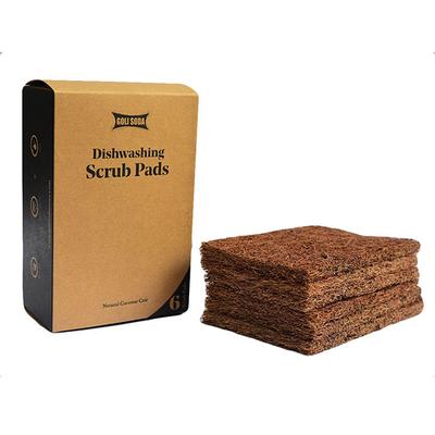 Goli Soda Natural Coconut Coir Dishwashing Scrub Pads 6's - Scrubs & Exfoliants