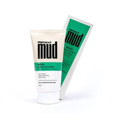 MensXP Mud Combo - Face Wash 150 ml + Face & Body Lotion 300 ml + Shower Gel 300 ml Combo (Oily & Combination Skin) - Shower Gels & Body Wash