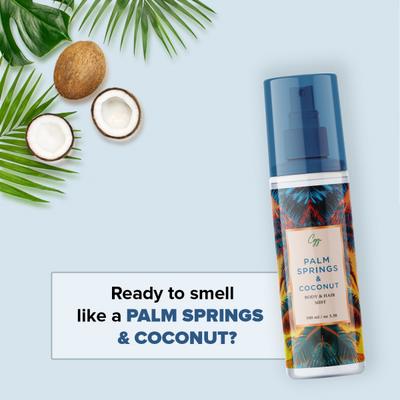 CGG Cosmetics Body & Hair Mist - Palm Springs & Coconut 100 ml - Body Mist/Spray