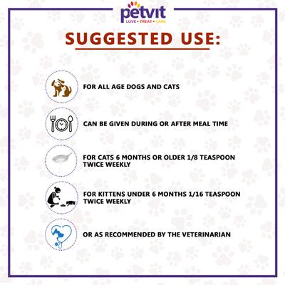 Petvit L-Lysine Powder for Cats 100 gm - Petfood