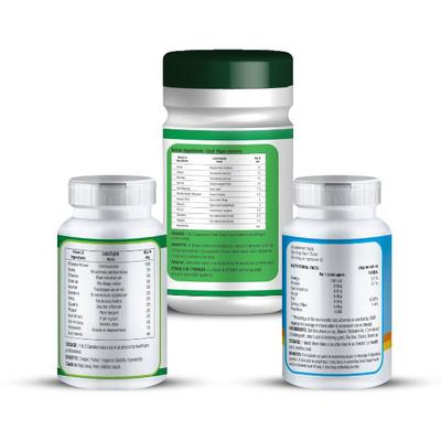 Zenius Digestive Care Capsule 60's + Stomach 3 in One Powder 100 gm + Fiber 800 mg Tablet 60's 1's - Digestive Care