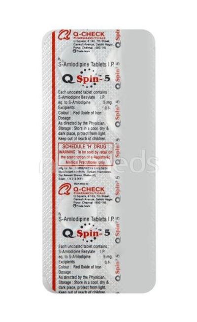 Q Spin 5mg Tablet 10'S - Hypertension-Cal