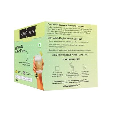 Kapiva Amla & Zinc Fizz Effervescent Powder 100 gm - Health Products