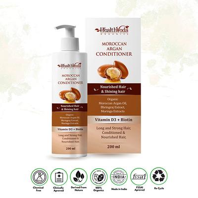 Health Veda Moroccan Argan Conditioner 200 ml - Conditioners