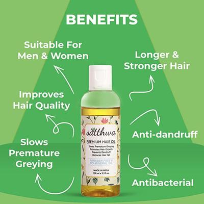 Satthwa Premium Hair Oil 100 ml - Hair Oils
