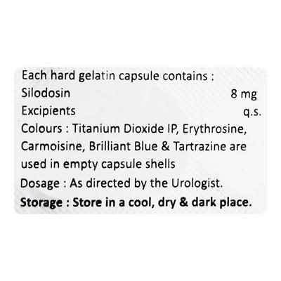SILOFLOW 8 Capsule 10's - Bladder And Prostate Disorders-Dru