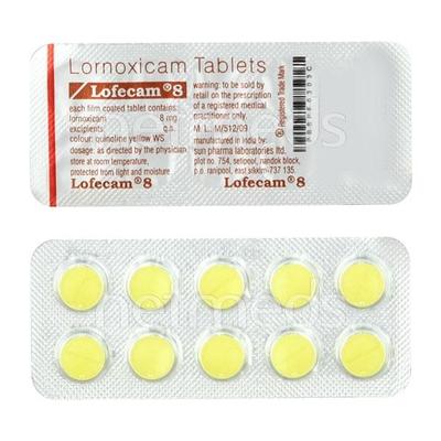 Lofecam 8mg Tablet 10'S - Pain relief-Nsa