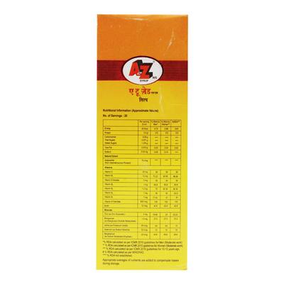 A TO Z NS MANGO FLAVOUR Syrup 100ml - Supplements-Vam