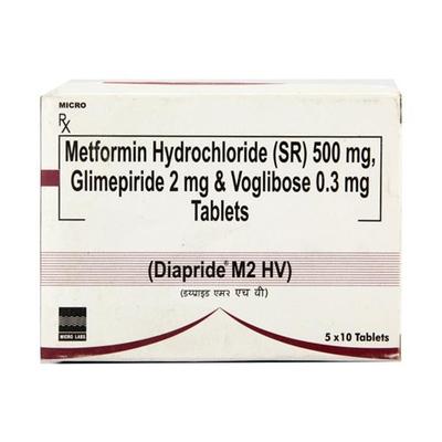 Diapride M2 HV Tablet 10'S - Diabetes-Ant