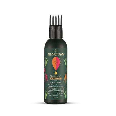 Manestream FenuRestore Hair Oil - Fenugreek & Aloevera 100 ml - Hair Oils
