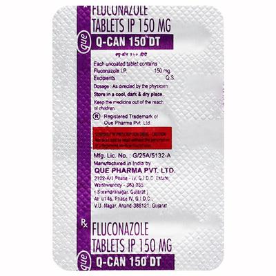 Q CAN DT 150 Tablet 1's - Fungal Infections-Anf