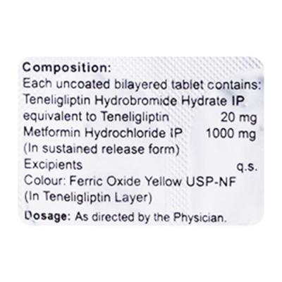 GLIPTINEXT M 1000 Tablet 10's - Diabetes-Ant