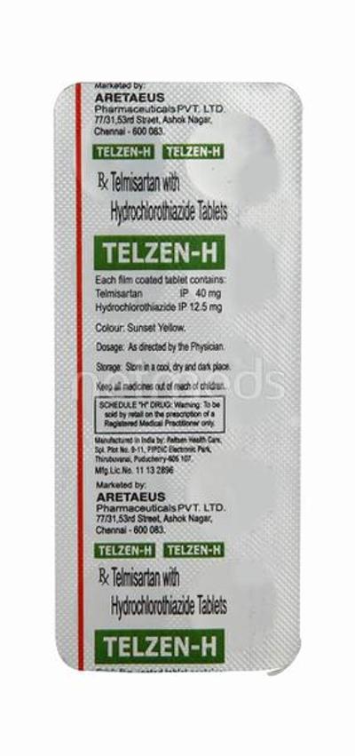 Telzen H Tablet 10'S - Hypertension-Ang