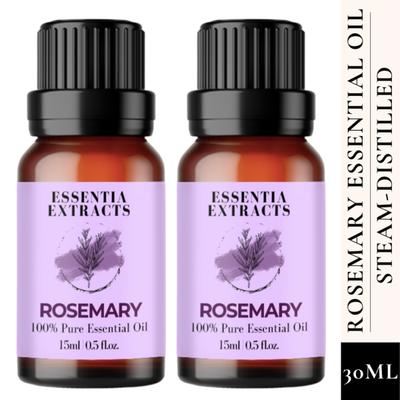 Essentia Extracts Pure Steam Distilled Essential Oil - Rosemary (Pack of 2 x 15 ml) 1's - Essential Oils