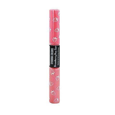 Sivanna Colors 2 in 1 Matte & Shining Lip Gloss - DK035 07 20 gm - Lip Glosses