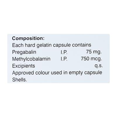 M COB 75 Capsule 10's - Neuropathic Pain-Dru