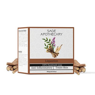 Sage Apothecary Liquorice Soap 100 gm - Shower Gels & Body Wash
