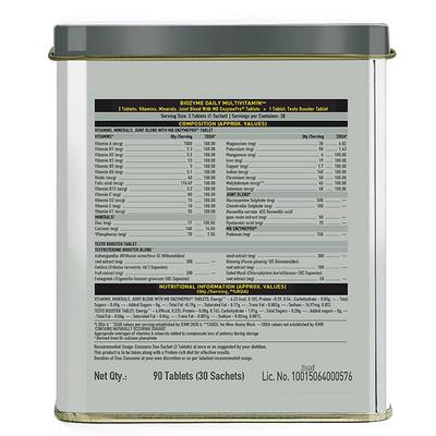 MuscleBlaze Biozyme Daily Multivitamin Tablets 90's - Multi-Vitamins