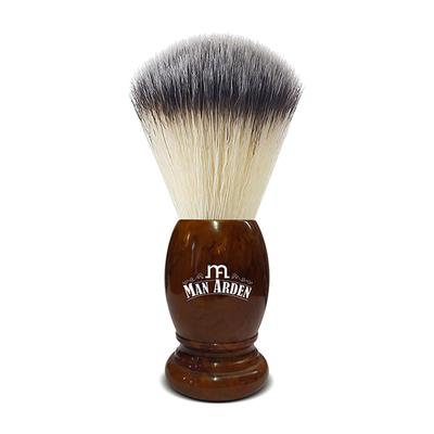 Man Arden Vintage Finish Brown Shaving Brush + Refreshing Neem Shaving Cream 200 gm - Shaving Brushes
