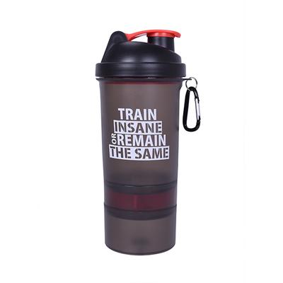 GHC 3-Compartment Shaker Bottle - Red 600 ml - Workout Essentials