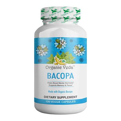 Organic Veda Bacopa Veg Capsule 120's - Pure Herbs