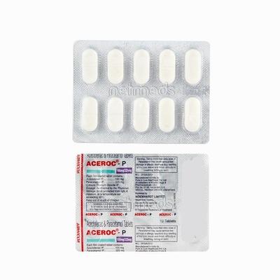Aceroc P 100/325mg Tablet 10'S - Pain relief-Nsa