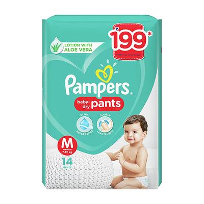 Pampers Baby-Dry Pants (M) 14's - Diapers & Wipes