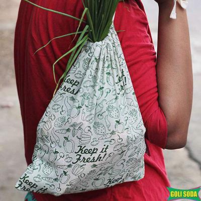 Goli Soda Keep It Fresh Reusable Cotton Bags - Small 1's - Others