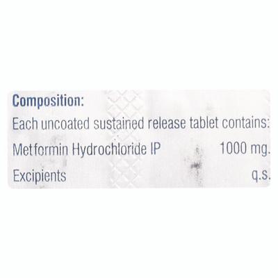 GOLDMET SR 1000 Tablet 10's - Diabetes-Ant