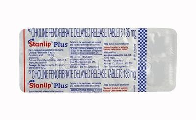 Stanlip Plus 135mg Tablet 10'S - High Cholesterol-Dys