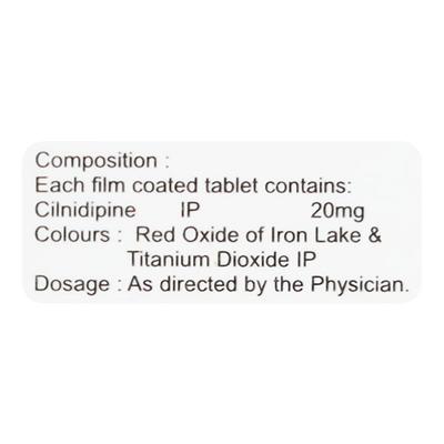 Cilidin 20mg Tablet 10'S - Hypertension-Cal