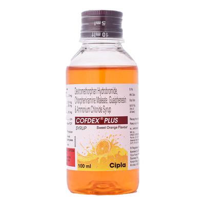 COFDEX PLUS Sweet Orange Flavour Syrup 100ml - Cough And Cold-Cou