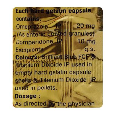 OMPRACEL D Capsule 15's - Ulcer/Reflux/Flatulence-Aaa