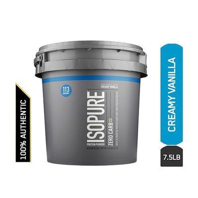 Isopure Zero Carb 100% Whey Protein Isolate Powder- Creamy Vanilla 7.5 lb - Whey Proteins