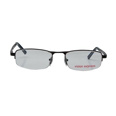 Vision Express 12004 Black Rectangle Eyeglasses (Including Anti-Reflective Coating Lens) 1's - Wearables Eye Glasses