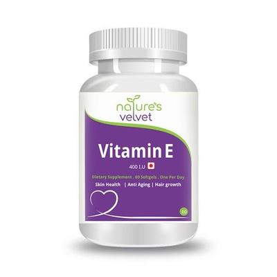 Natures Velvet Vitamin E 400 I.U Softgel 60's - Health Products