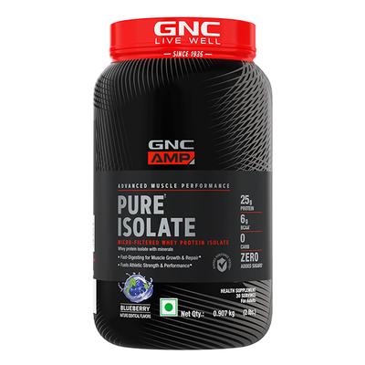 GNC AMP Pure Isolate - Blueberry 0.907 kg - Workout Essentials
