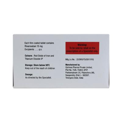 RIVALTO 15 Tablet 14's - Blood Clot-Ant