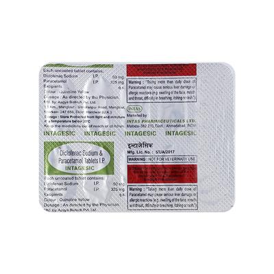 Intagesic Tablet 10'S - Pain relief-Nsa