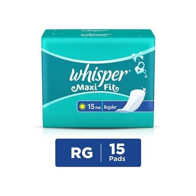 Whisper Maxi Fit Regular Sanitary Pads 15's - Sanitary Napkins